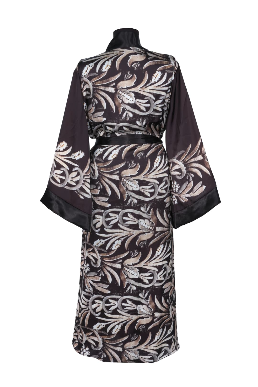 İpek Kaftan - Taç Desenli 