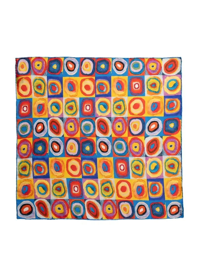 İpek Mendil -  Renk Çalışması (Wassily Kandinsky)