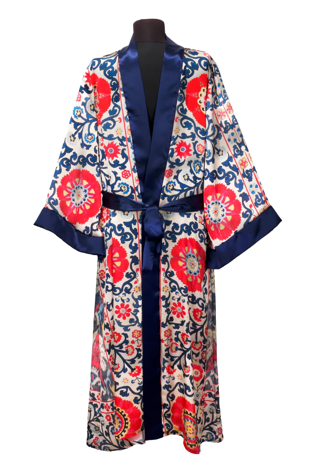 İpek Kaftan - Geleneksel Desenli