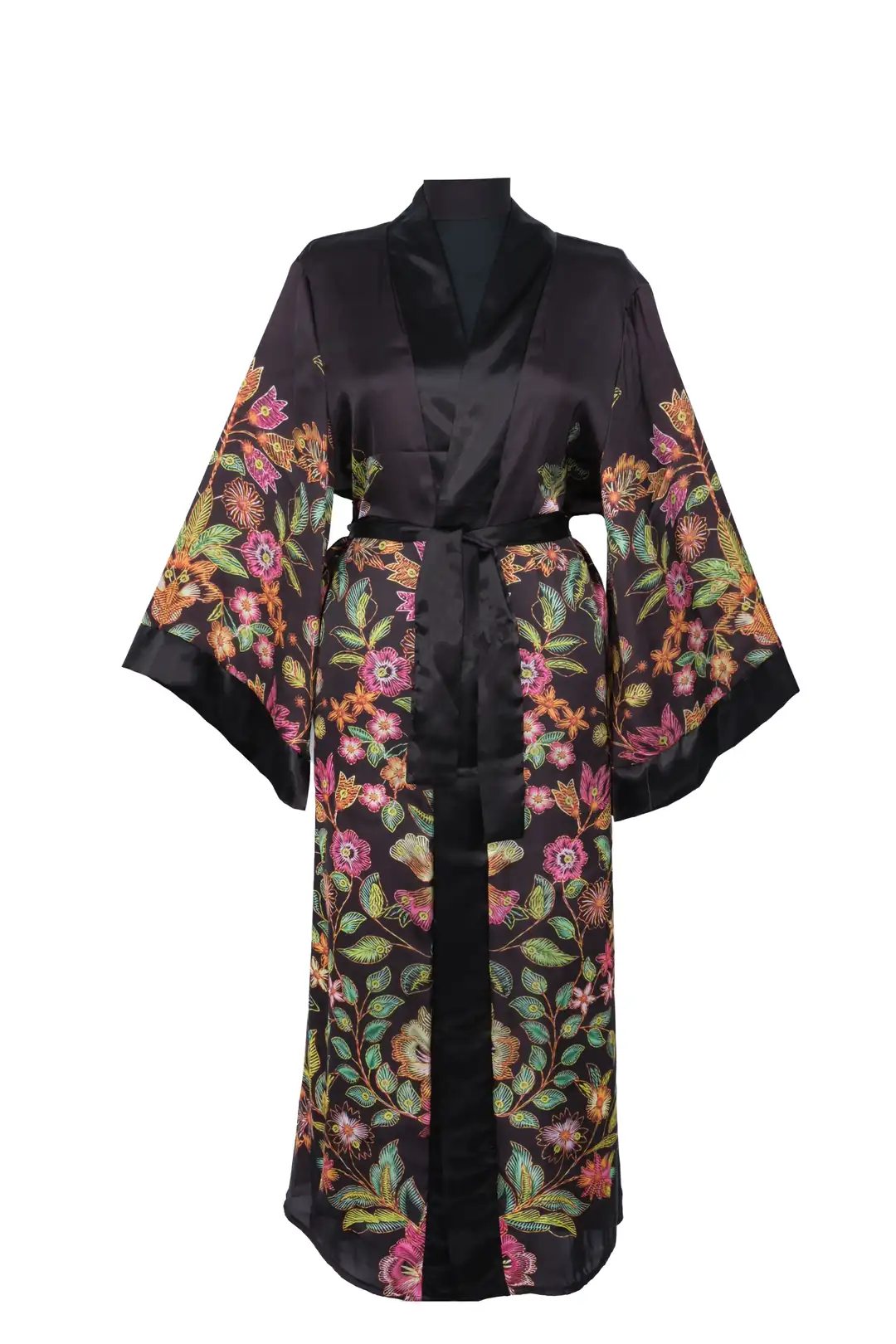 İpek Kaftan - Çiçek Motif