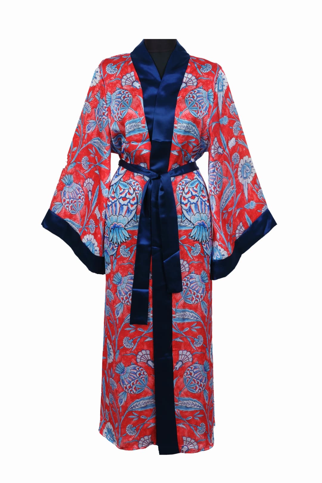İpek Kaftan - Mercan Alı Deseni