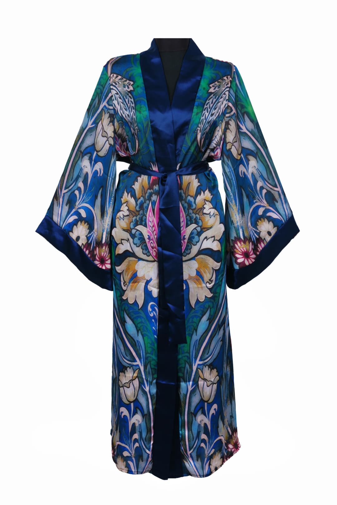 İpek Kaftan - Nilüfer Desenli 