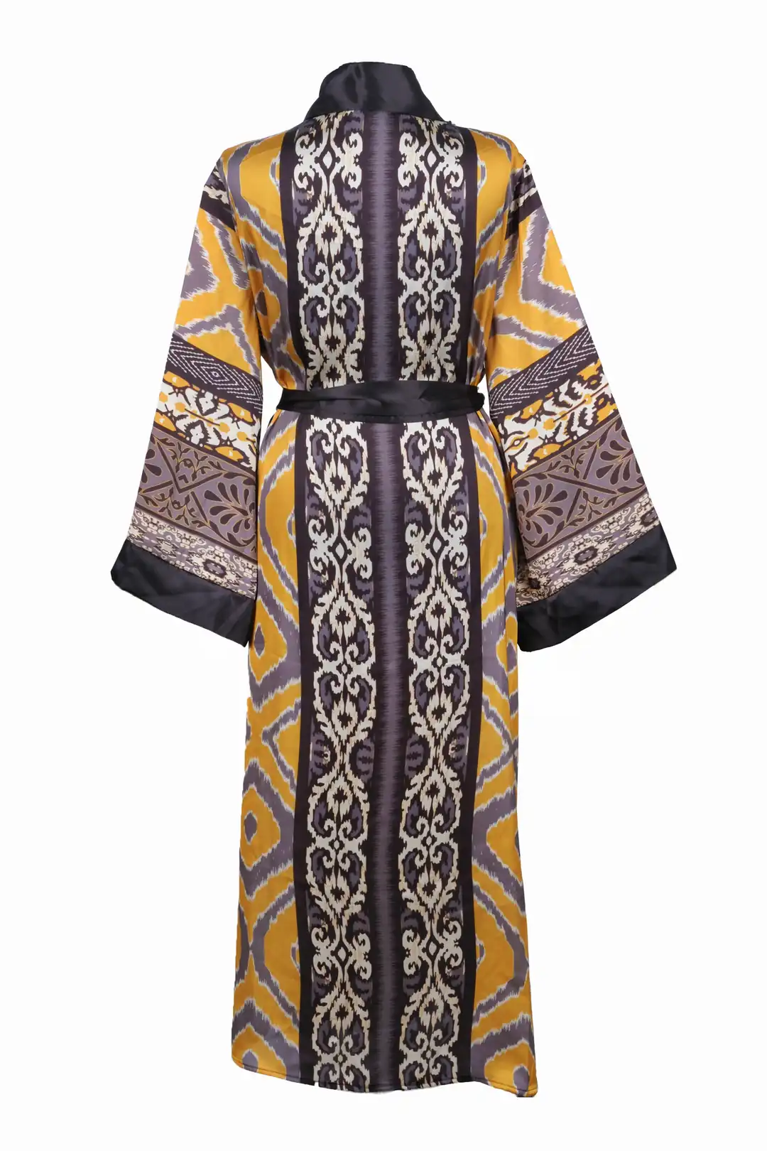 İpek Kaftan - Altın İkat Desen